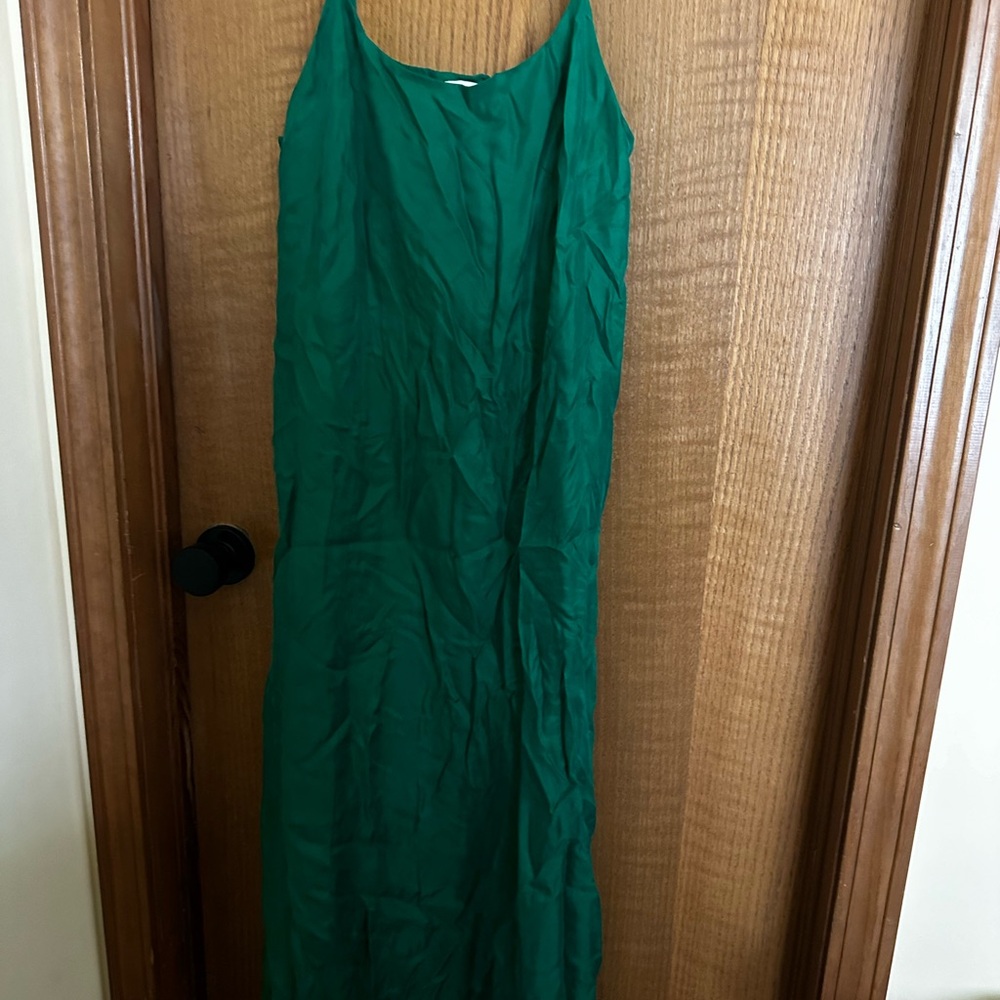 Elegant Green Slip Dress